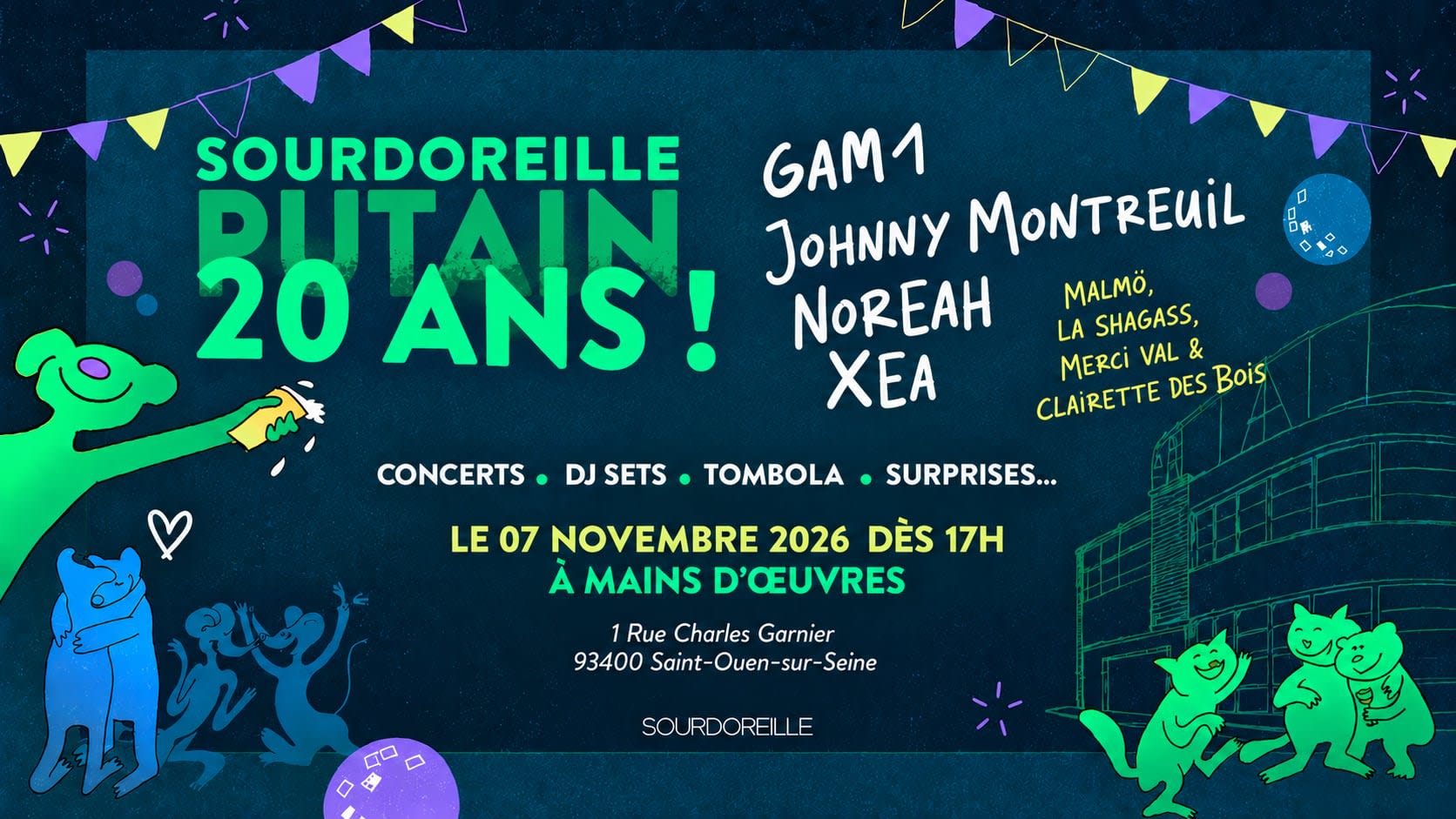 Sourdoreille_20ans_Avec_Gam1_Johnny Montreuil_Noreah_Xea Cover