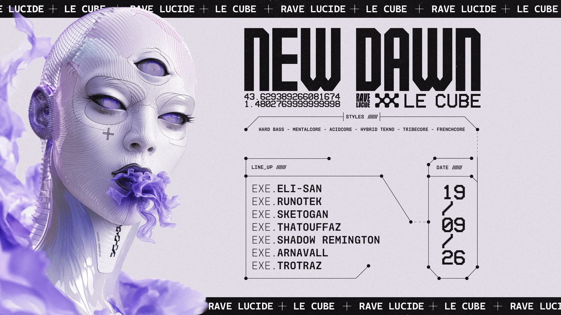 Rave Lucide : New Dawn Cover