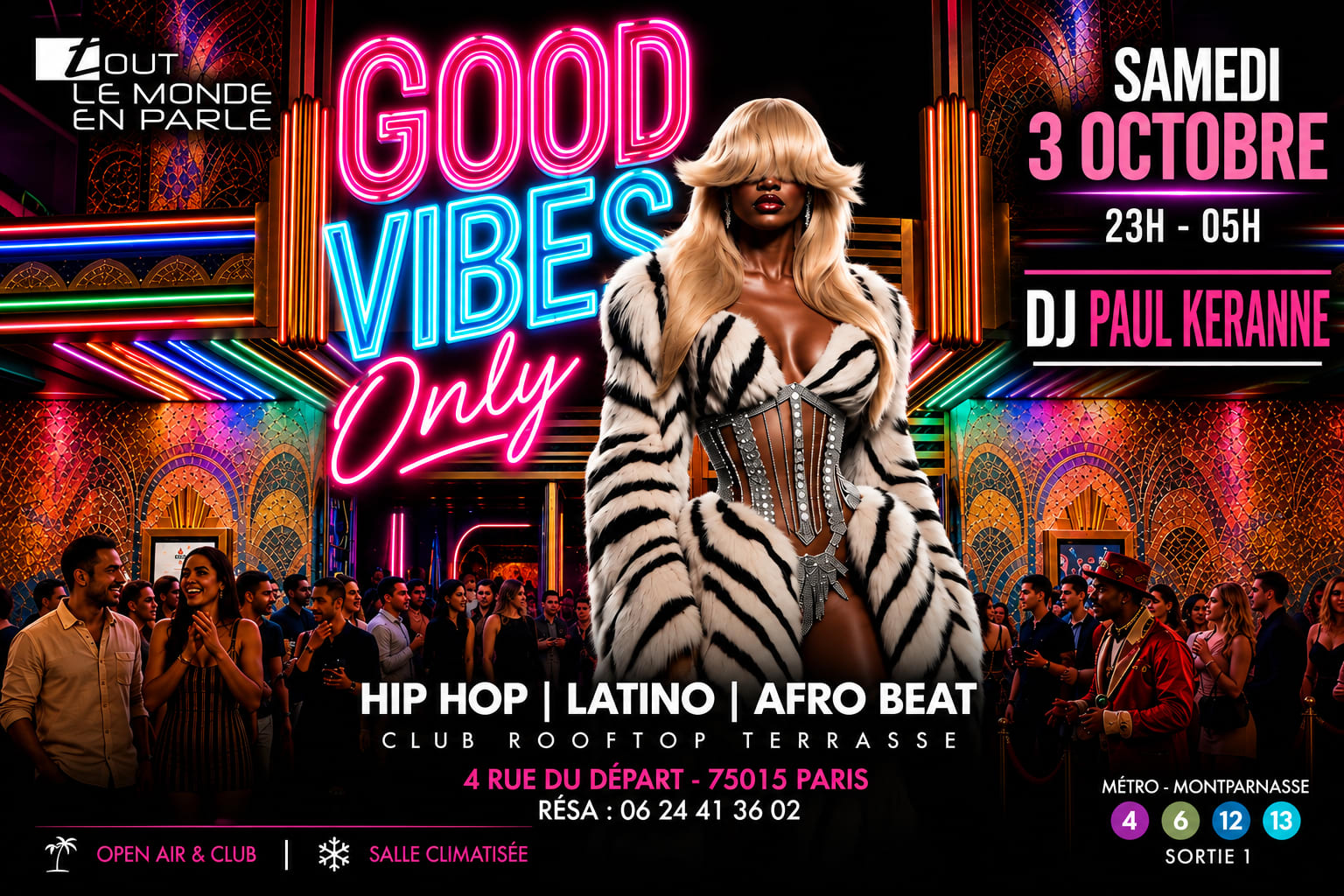 Good Vibes Only Rooftop Club Hiphop Afrobeat, Latino Cover