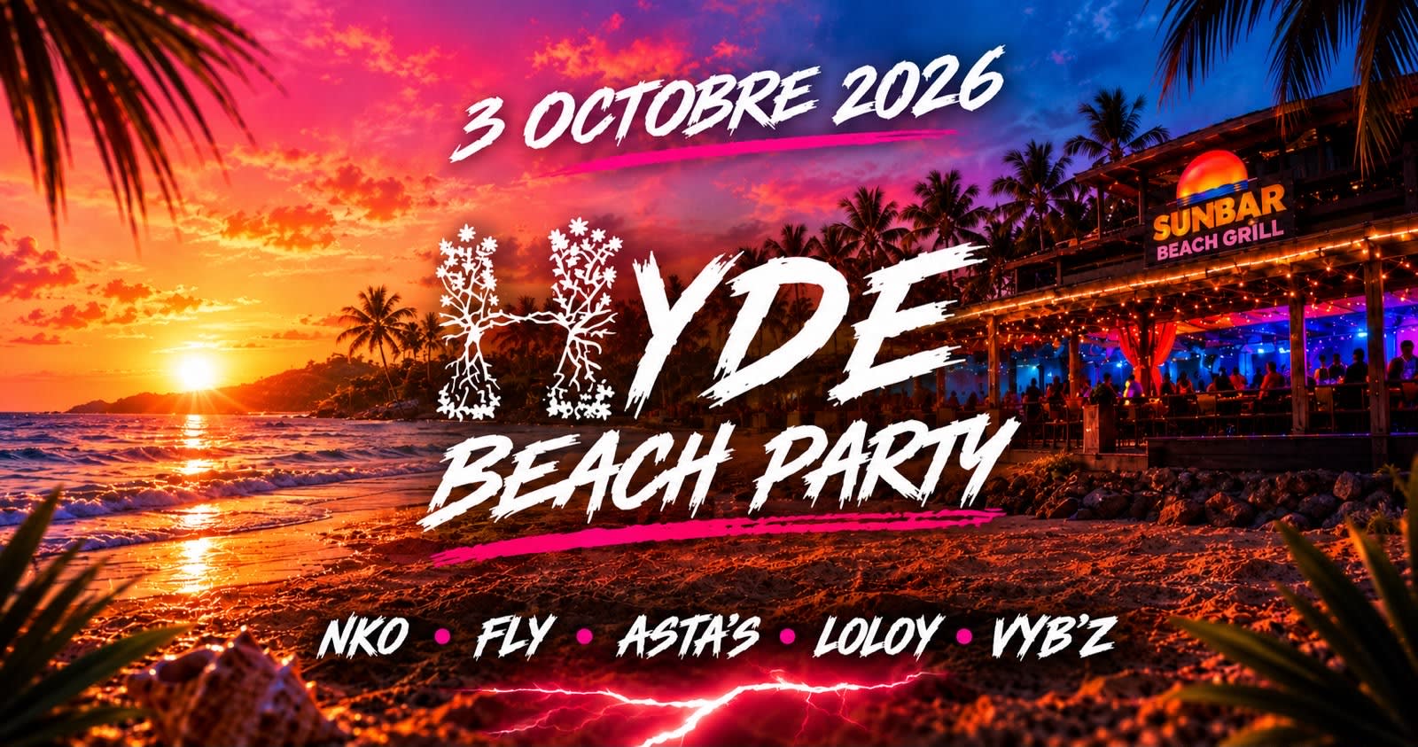 Hyde Beach Party - Le Sun Bar Au Carbet Cover