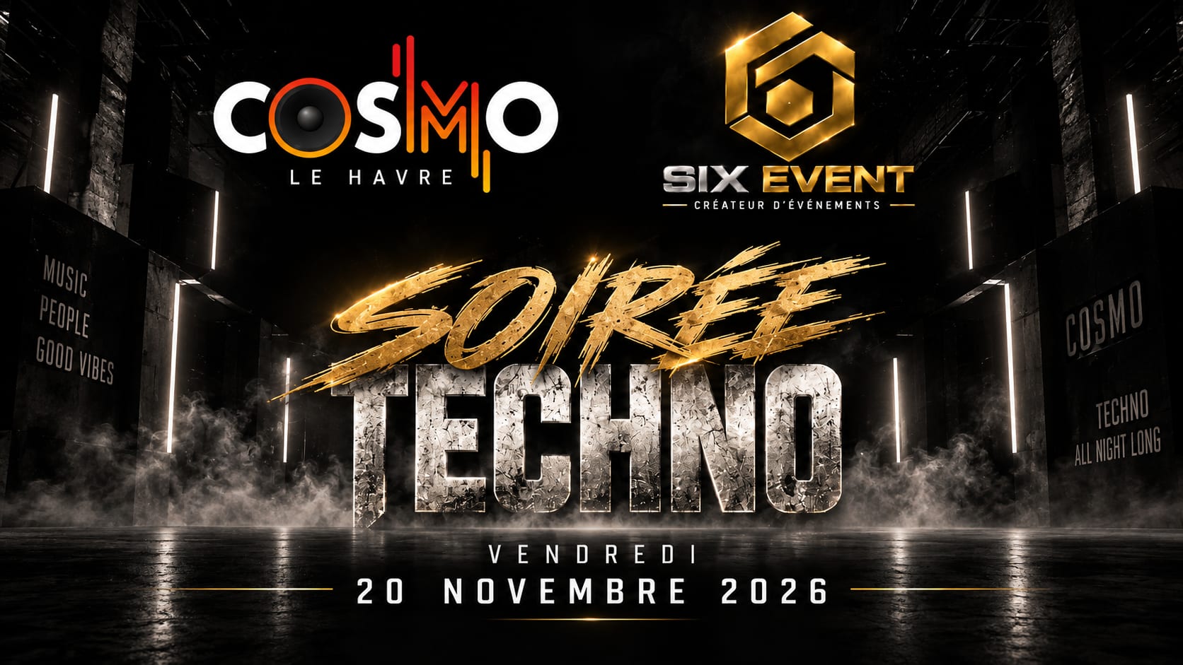 Soirée Techno Sixevent X Cosmo Cover