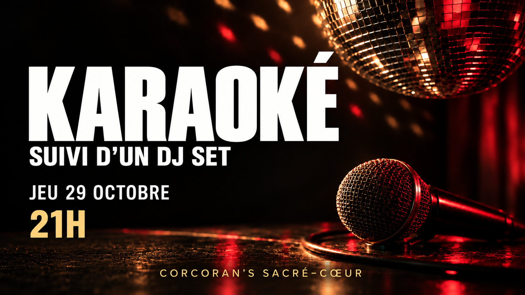 Karaoké & Dj Set - 29.10 Cover