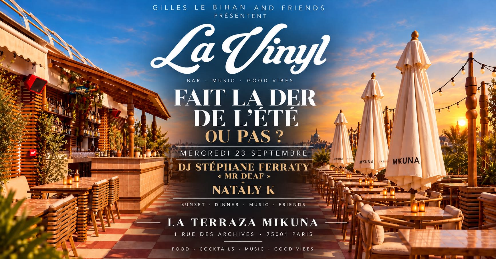La Vinyl Der De L'été  Terraza  Mikuna  Mr Deaf / Nataly K Cover