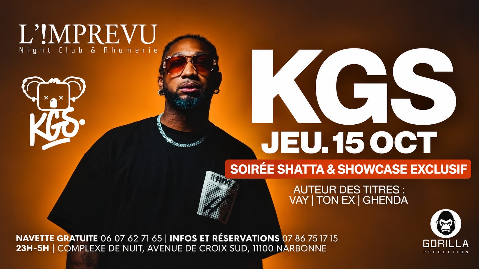 Soirée Shatta W/ Kgs En Showcase Cover