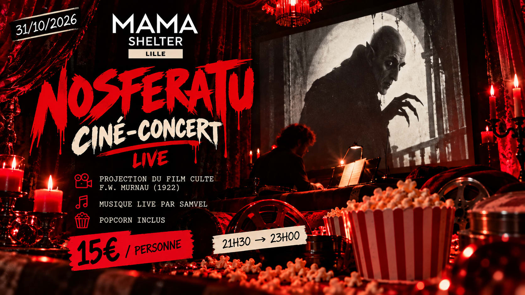 Nosferatu Cine Concert Live - Mama Murder On The Dancefloor Cover