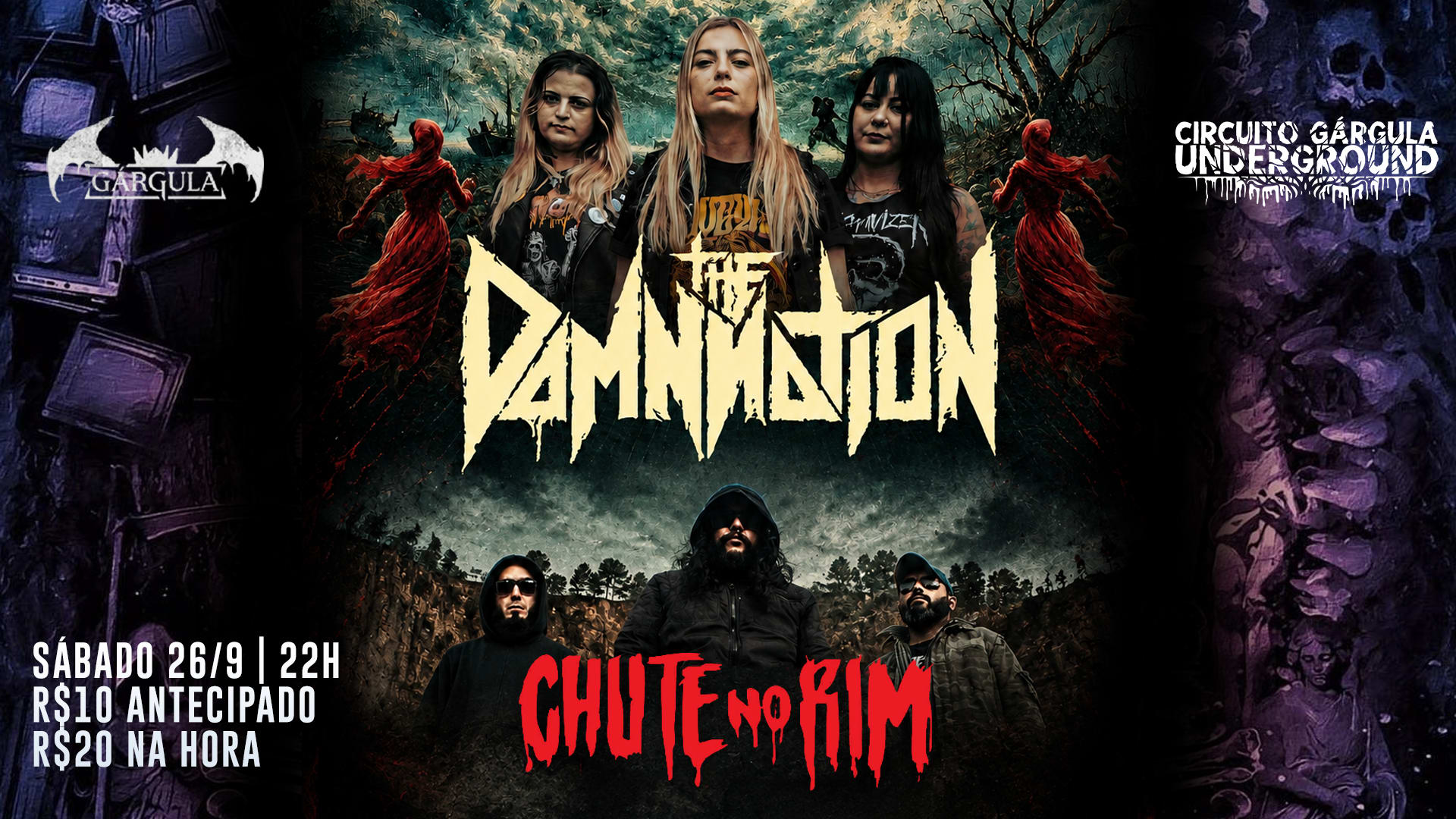 Circuito Gárgula Underground - The Damnation E Chute No Rim Cover