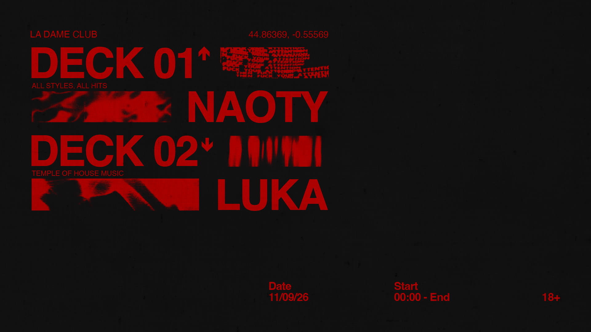 La Dame // Ven 11 Sept // Naoty - Luka Cover