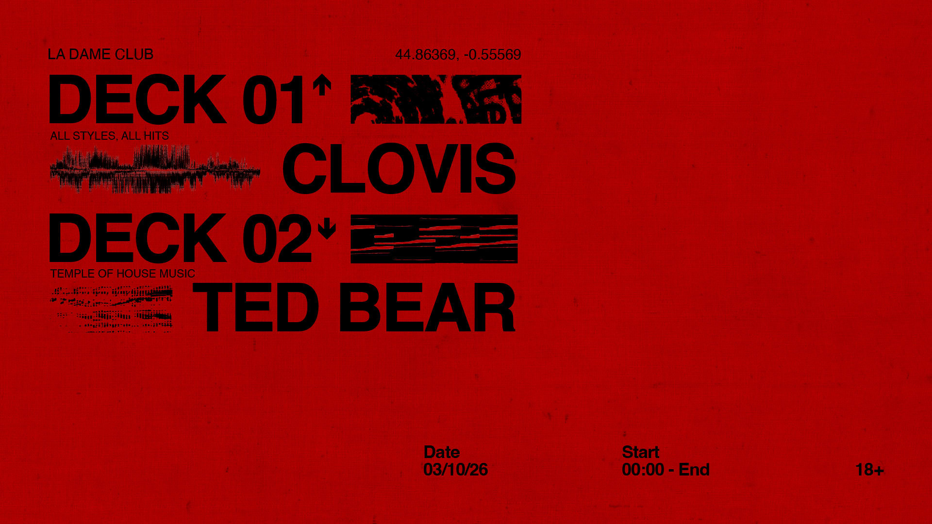 La Dame // Sam 03 Oct // Clovis - Ted Bear Cover