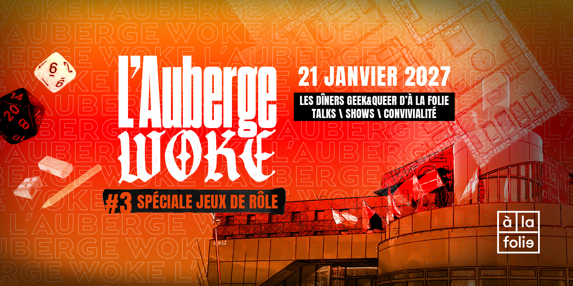 L'auberge Woke - Les Dîners Geek&Queer D'à La Folie Cover