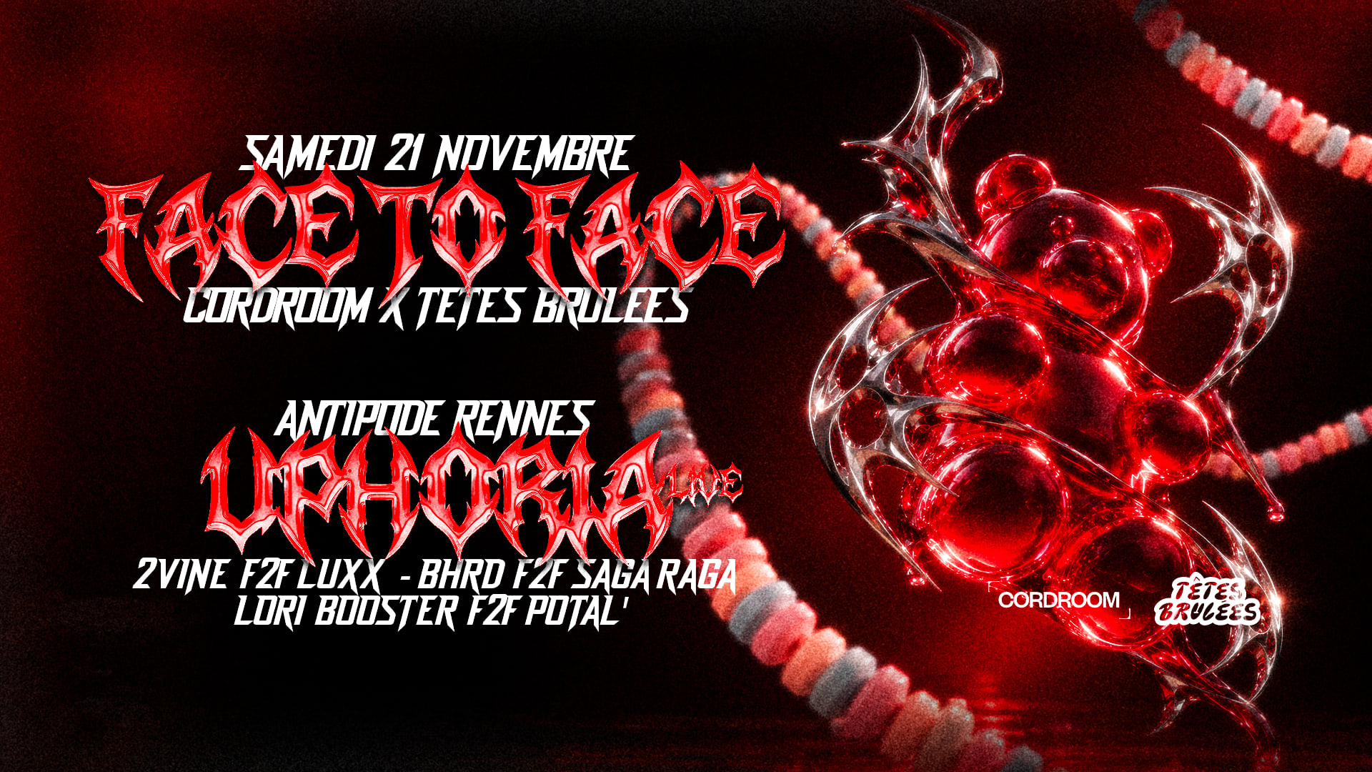 Cord Room X Têtes Brulées - Face To Face Cover