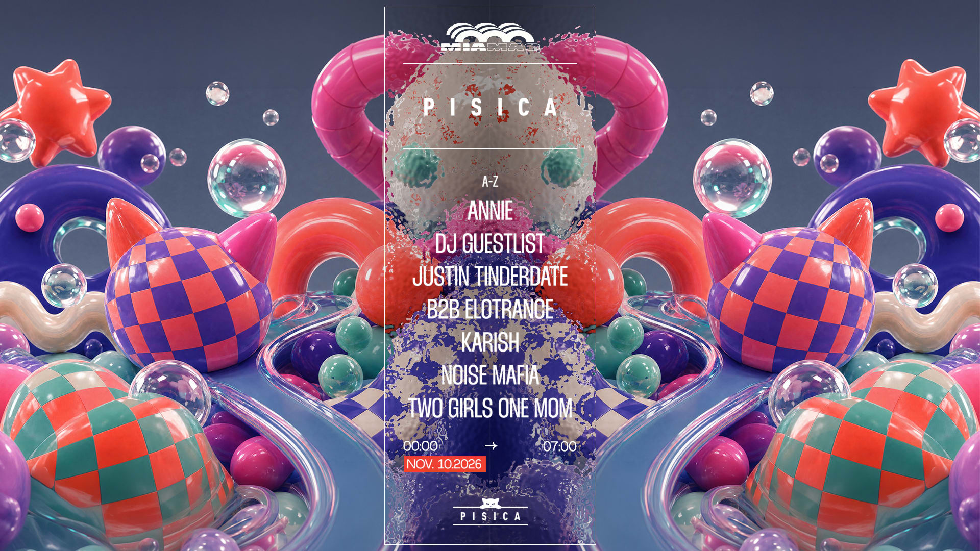 Pisica : Noise Mafia, Dj Guestlist, Two Girls One Mom & More Cover