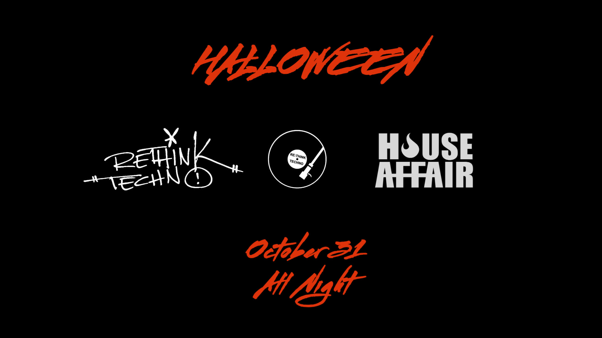 Re:Think & House Affair Halloween Cover