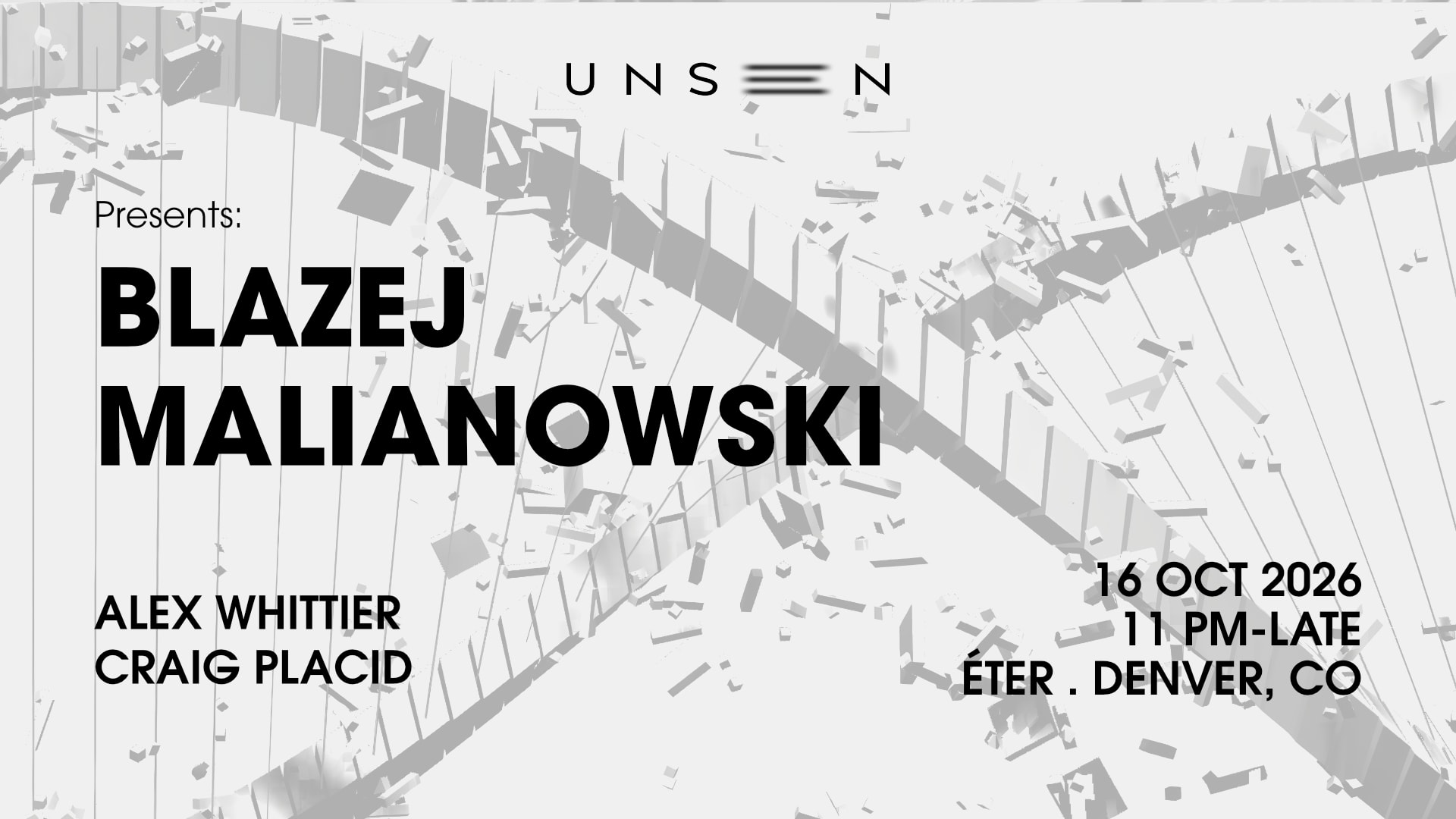 Unseen Presents: Blazej Malinowski Cover