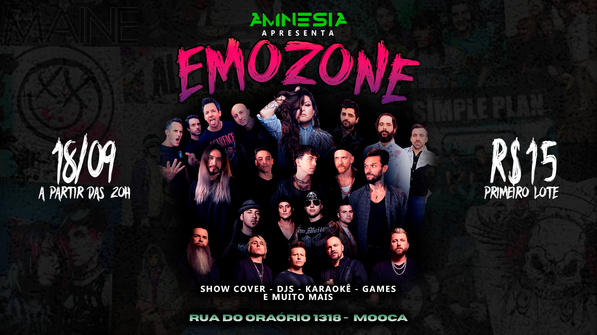 Emozone No Amnesia Rock Bar Cover