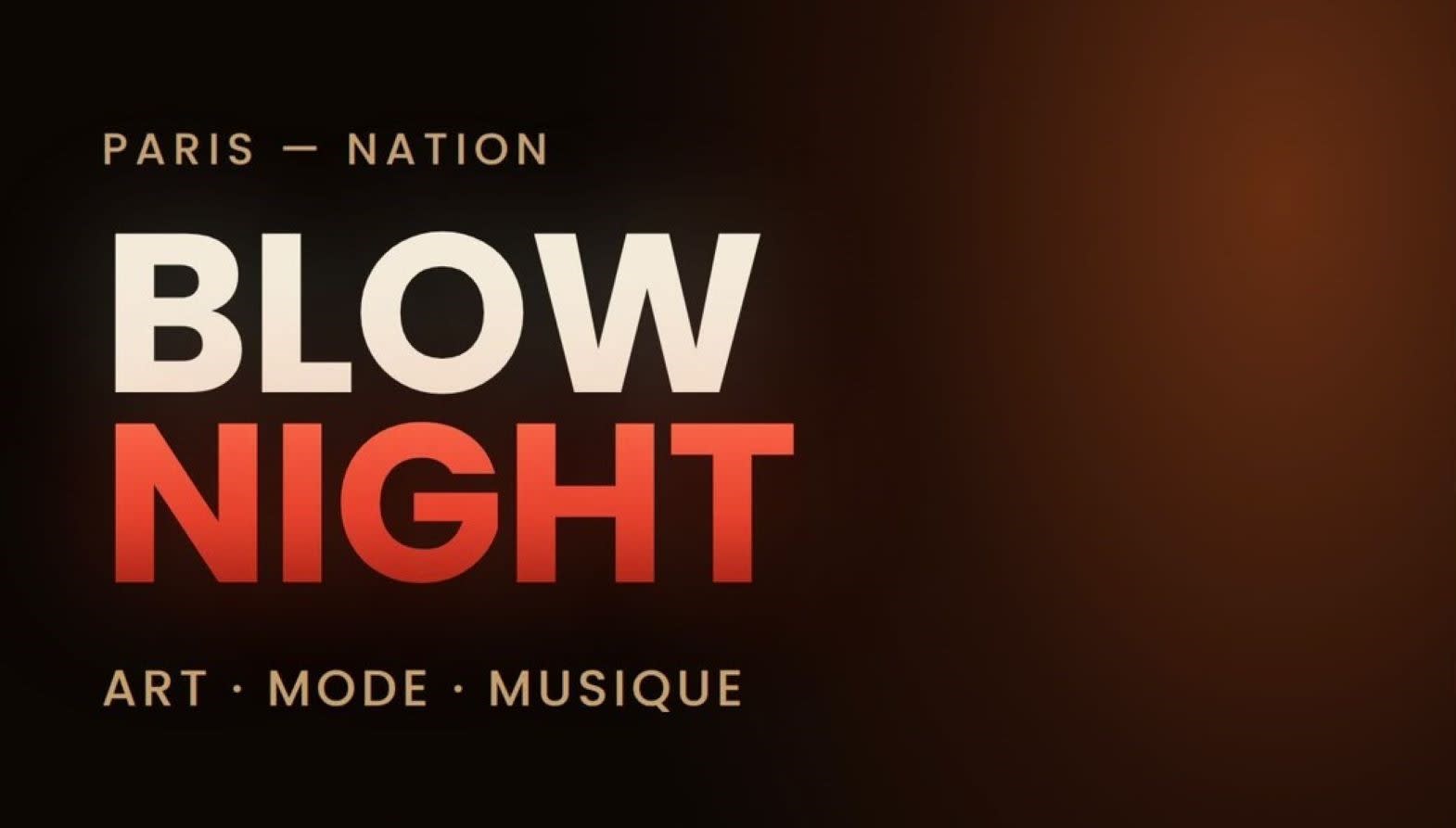 Blow Night Cover