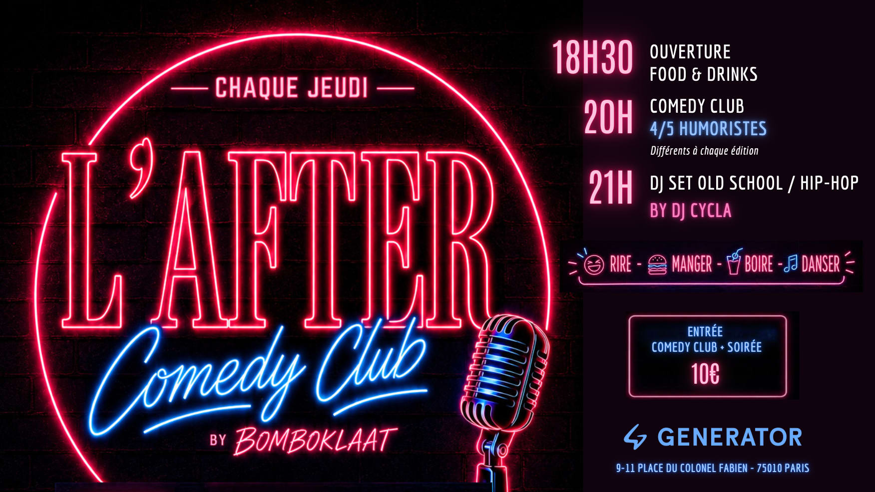 🎤 L'after Comedy Club #3 Cover