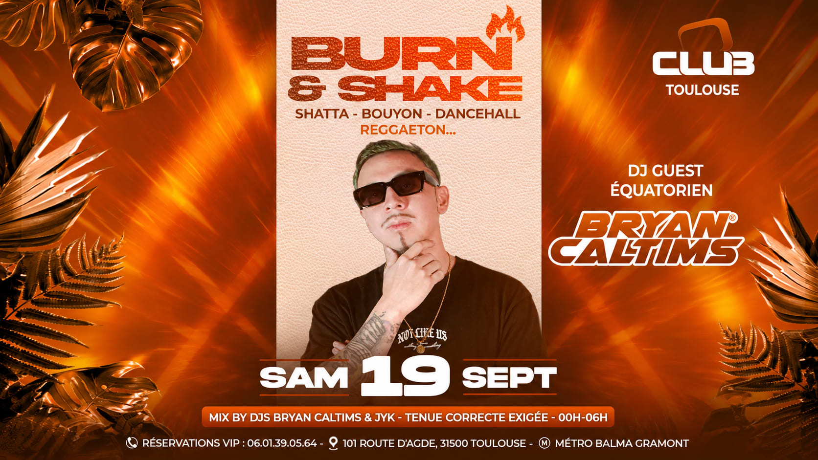 Burn & Shake - O'club Toulouse Cover