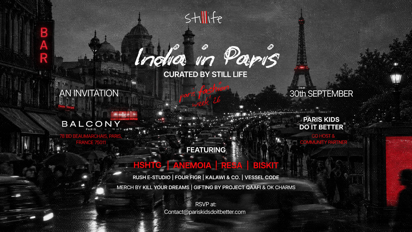 India In Paris | Pfw | Powered By  Still Life & Pkdb Cover
