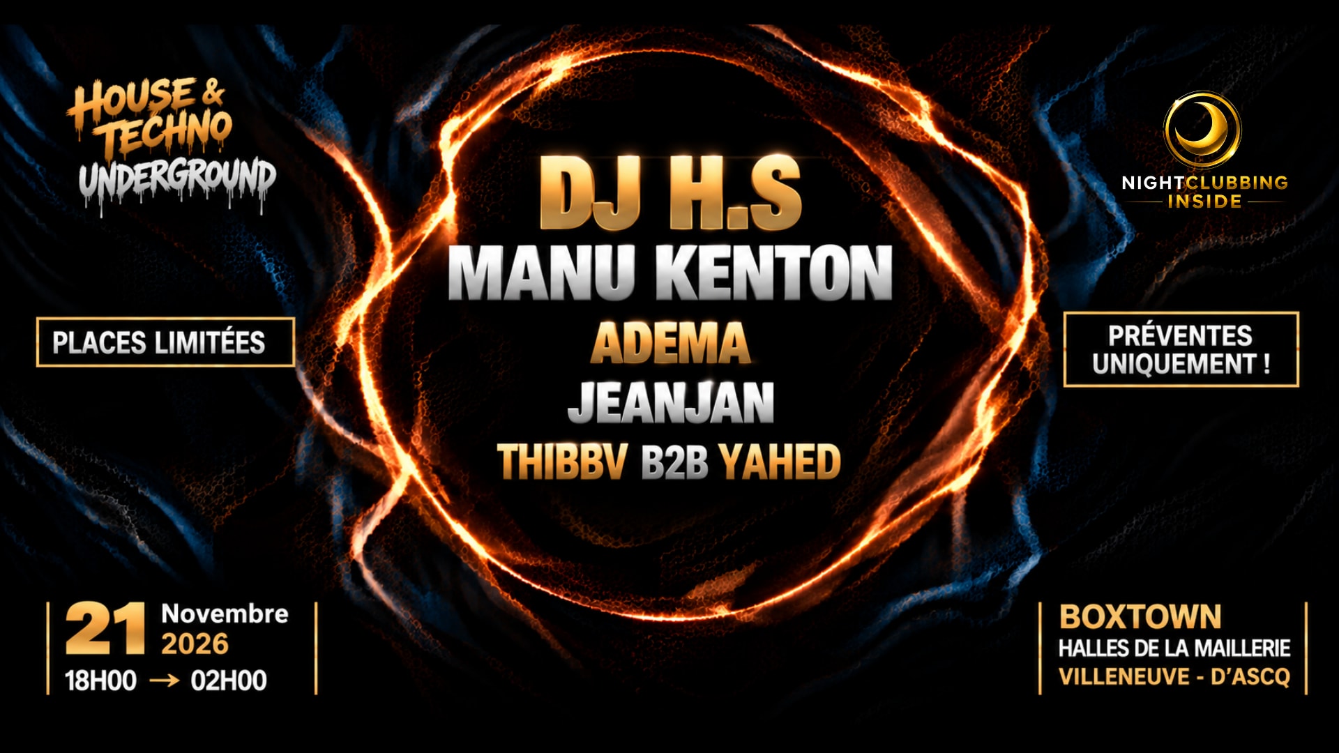 Nightclubbing Inside•Dj Hs•Kenton•Adema•Jeanjan•Thibbv•Yahed Cover