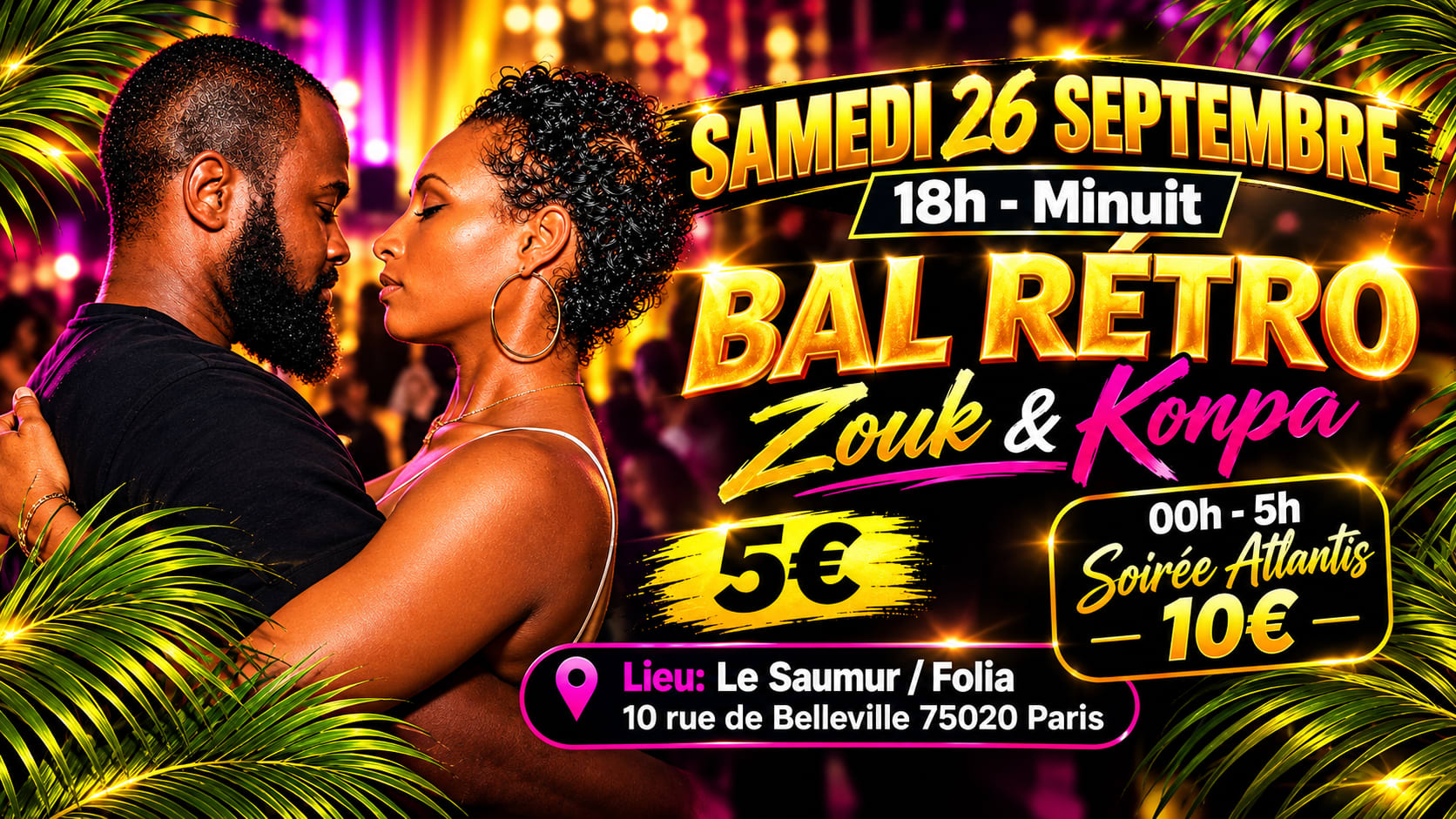 Bal Soirée Zouk Et Konpa Cover