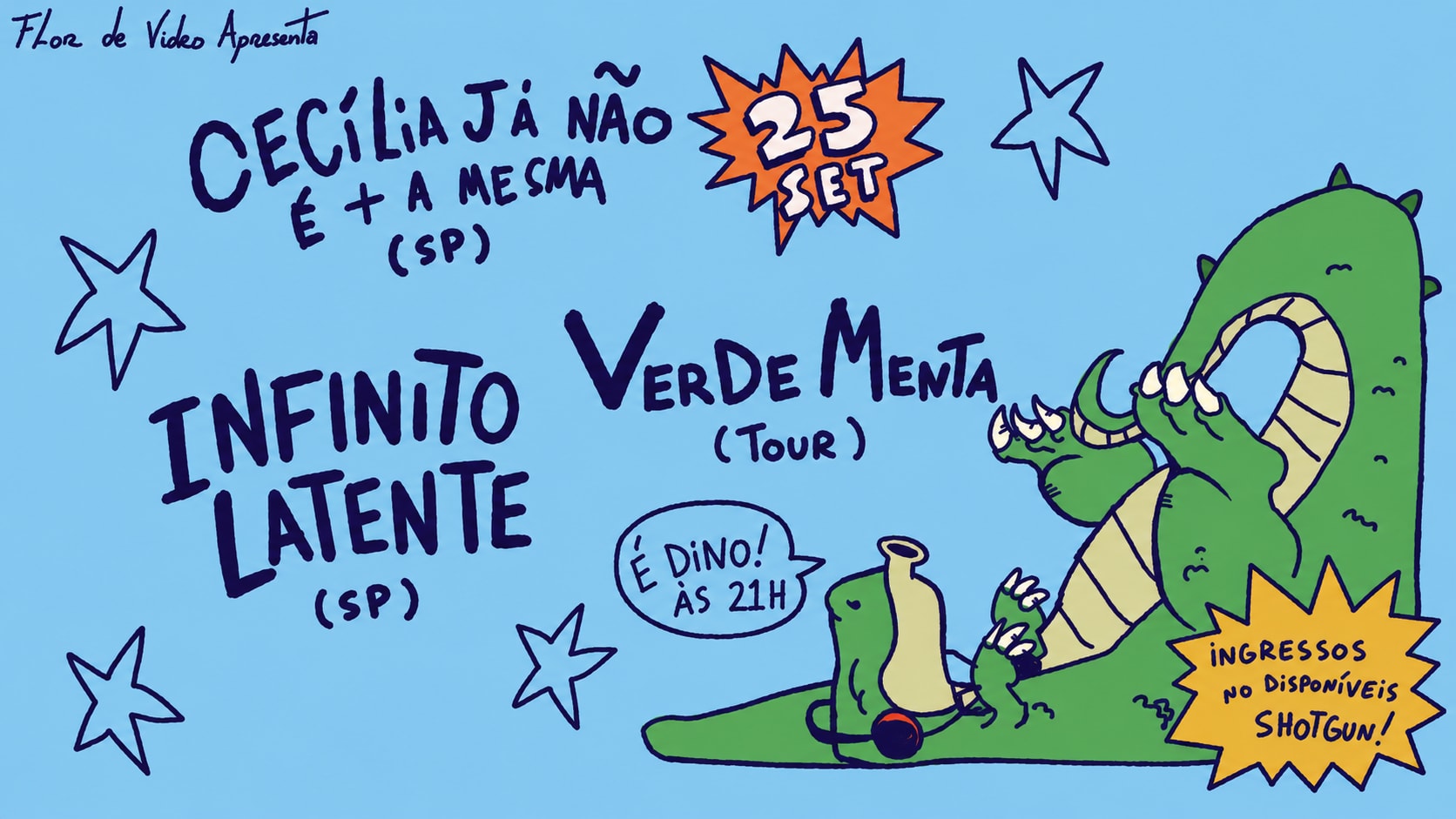 Verde Menta + Cecilia Já Não É + A Mesma + Infinito Latente Cover