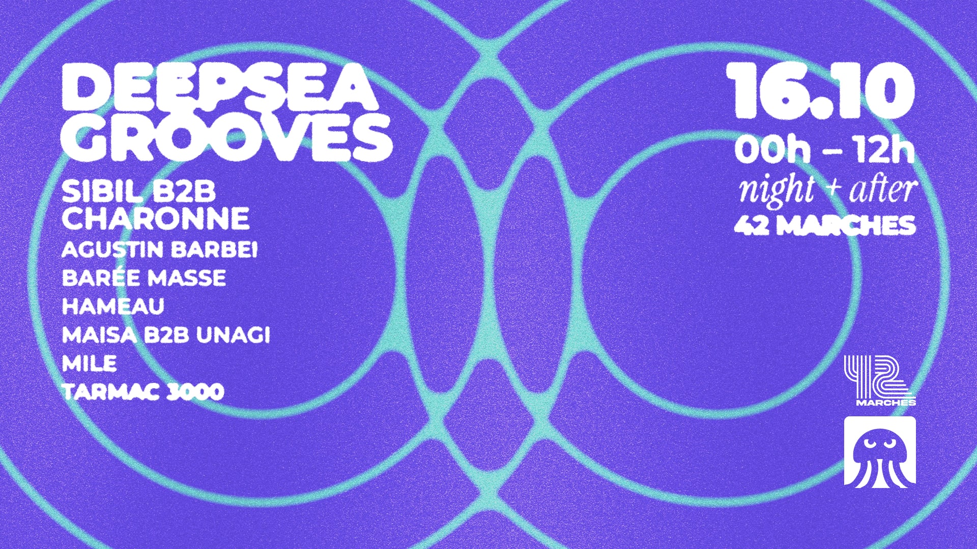 Night + After - Deepsea Grooves Invite Sibil B2b Charonne Cover