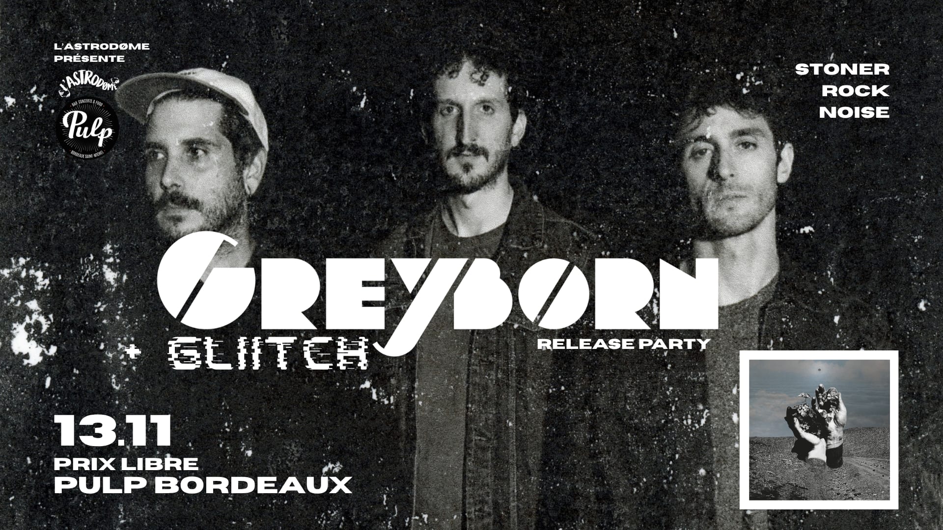 Greyborn (Release) + Gliitch - Pulp Bordeaux Cover