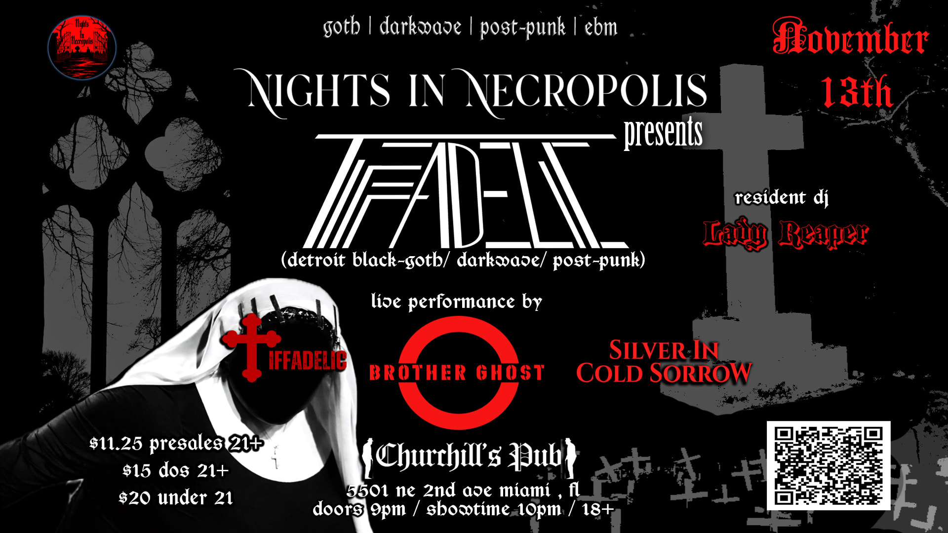 Nights In Necropolis Presents: Tiffadelic (Detroit Blk Goth) Cover