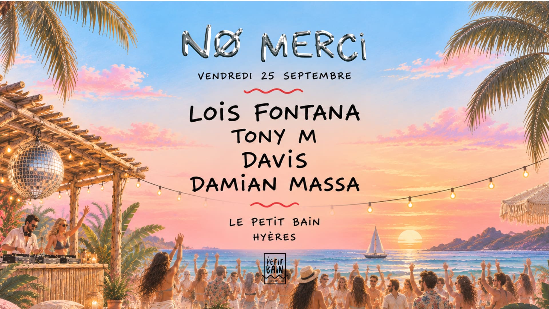 No Merci X Le Petit Bain Cover