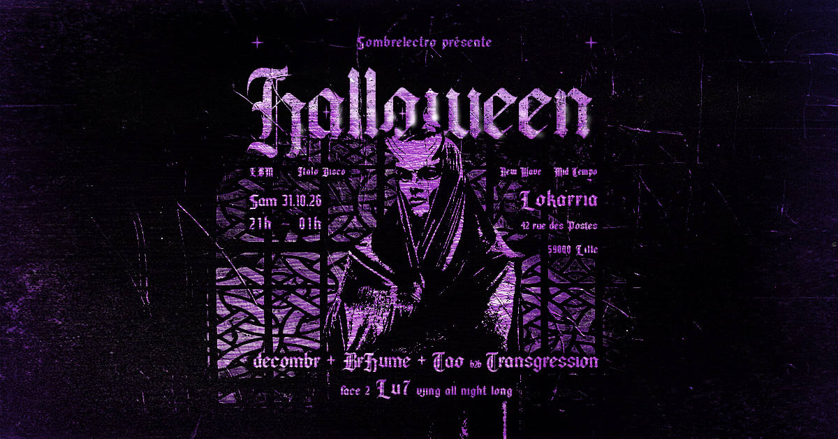 Sombrelectro Édition Halloween 2026 Au Lokarria, Lille Cover