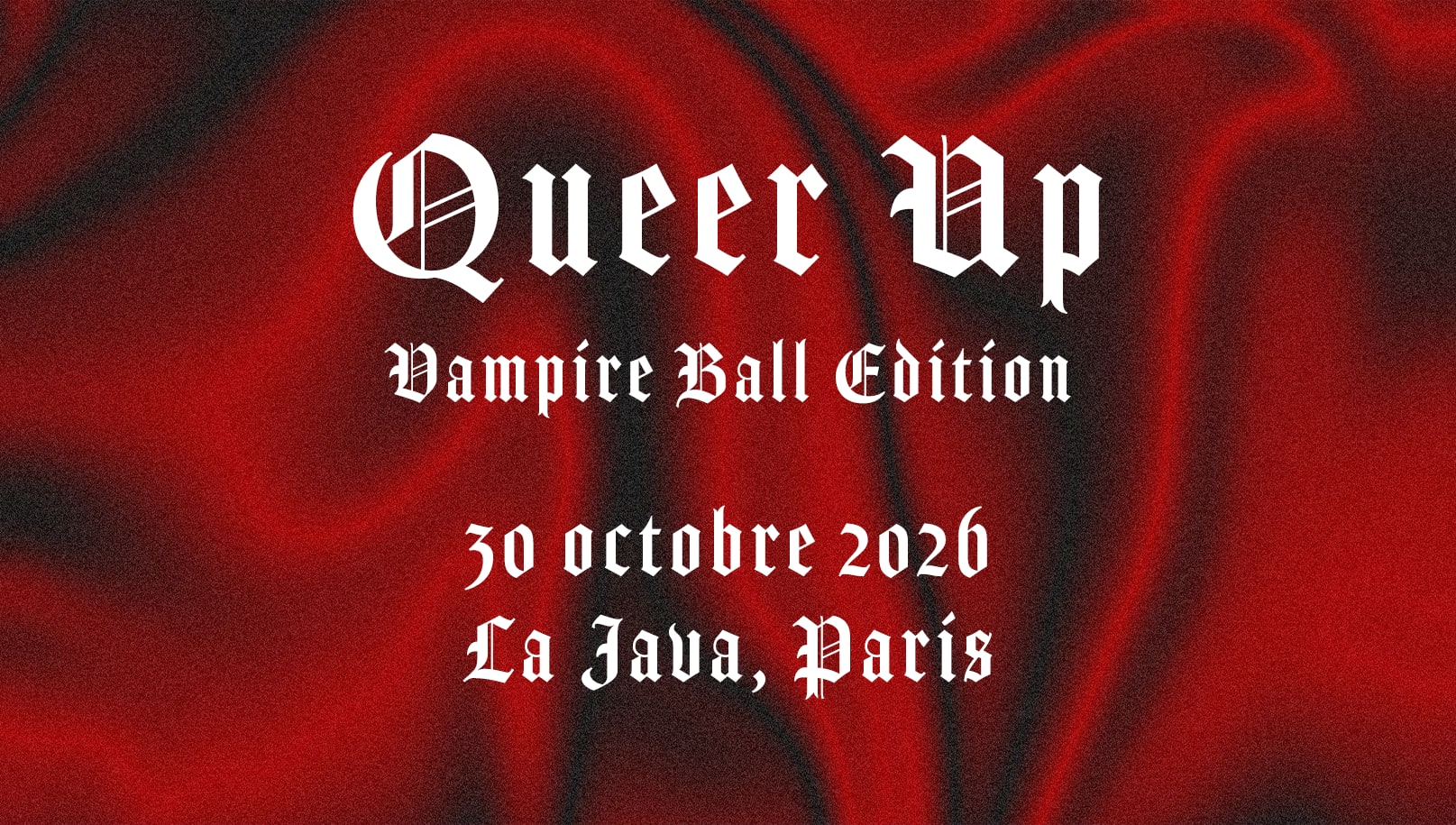 Queer Up : Vampire Ball Paris (Soirée Lesbienne Et Queer) Cover