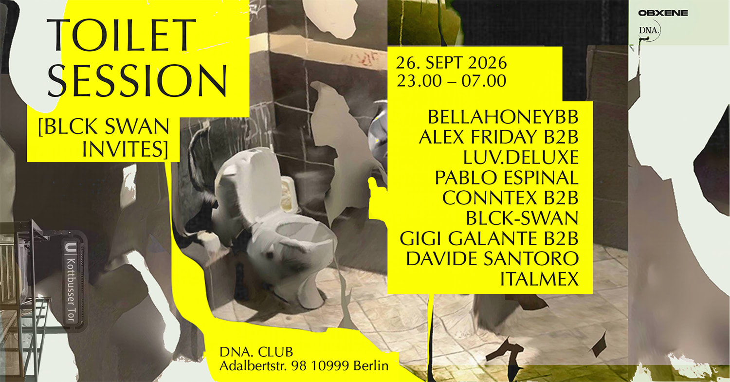 Toilet Session Second Anniversary: Blck Swan Invites Cover