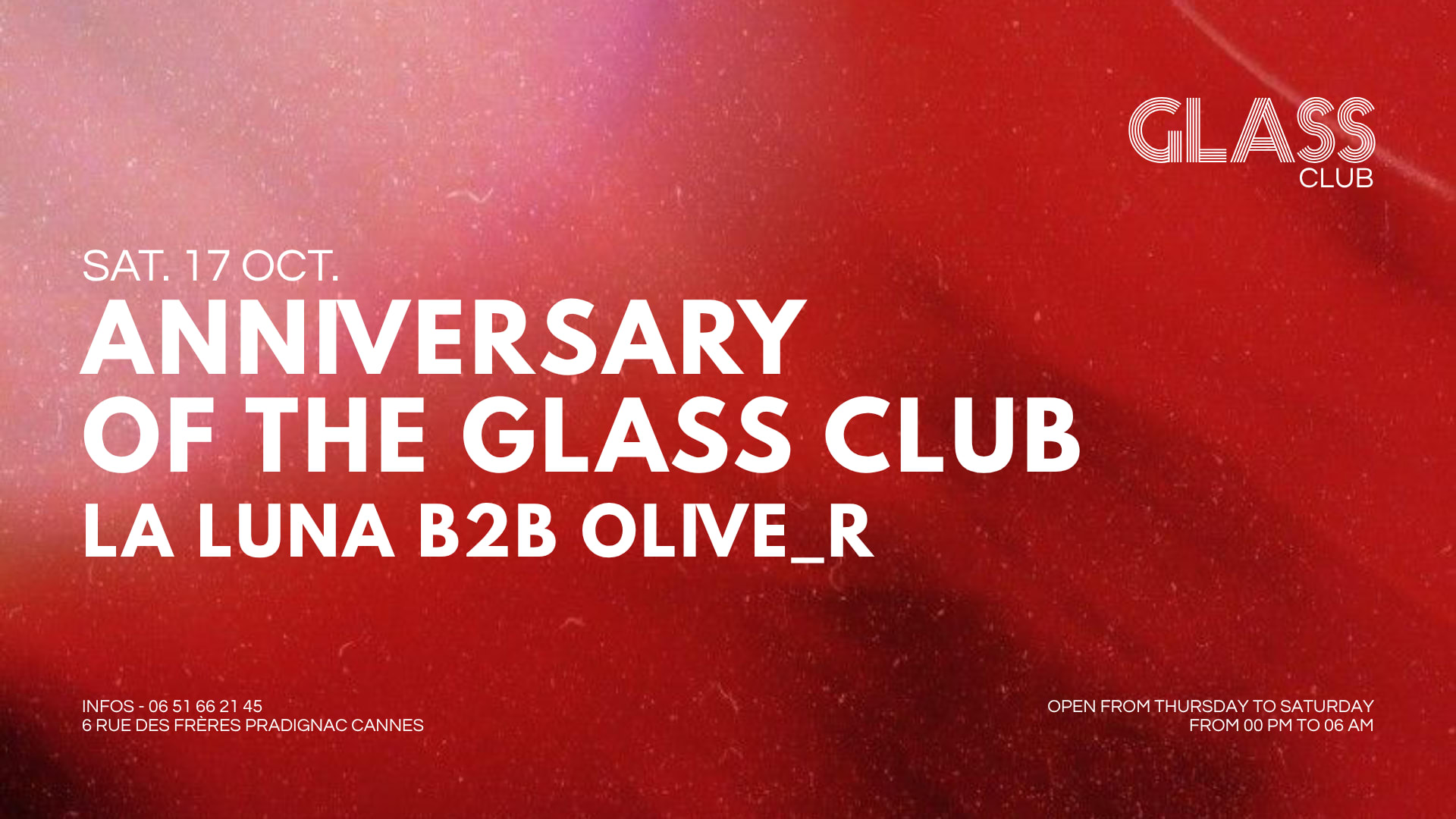 Anniversary Glass Club Cover