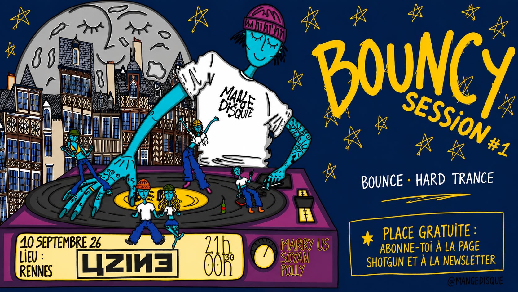Mange Disque X Uzine Bounce Cession #1 Cover