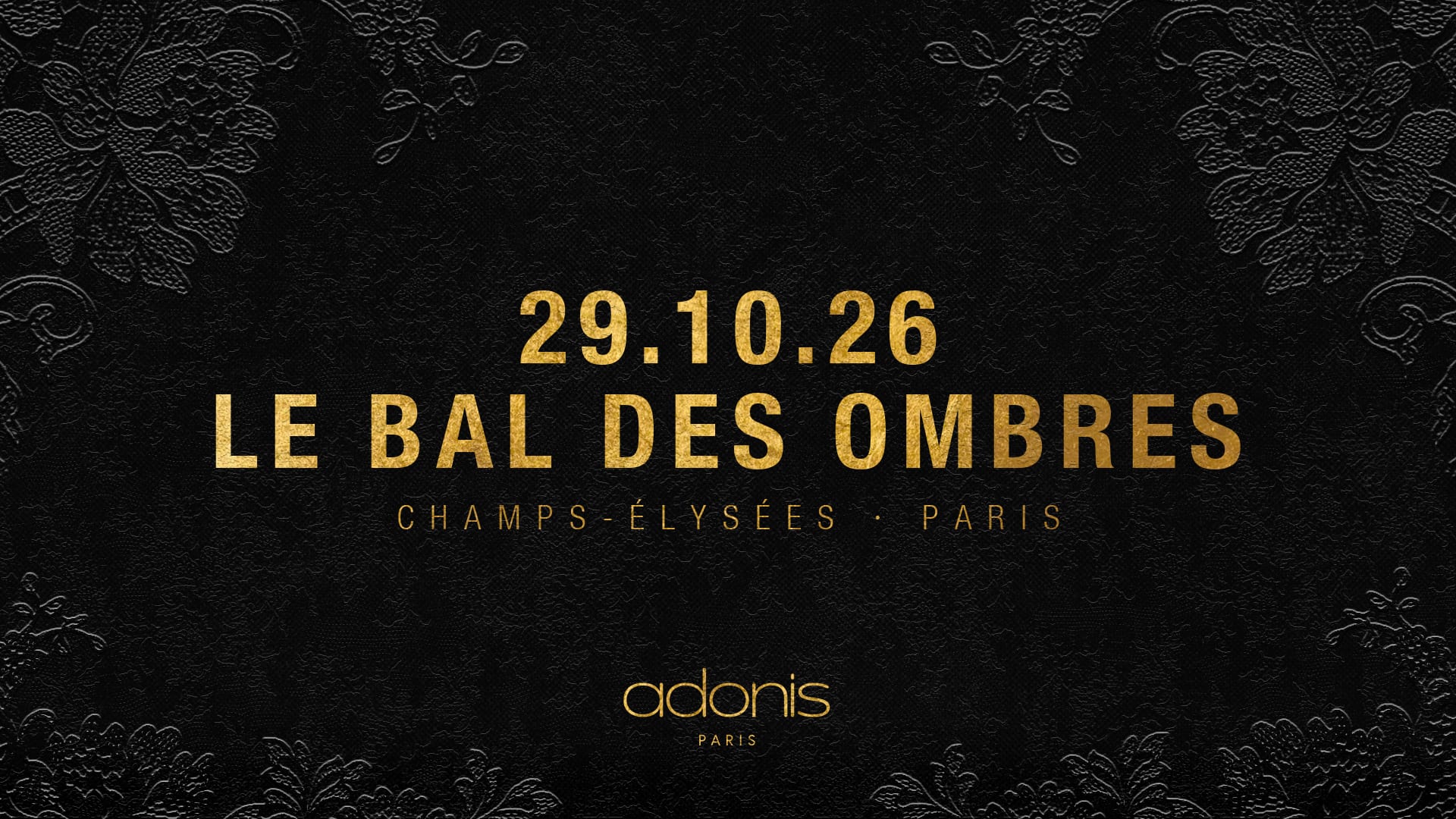 Adonis Acte III - Le Bal Des Ombres Cover