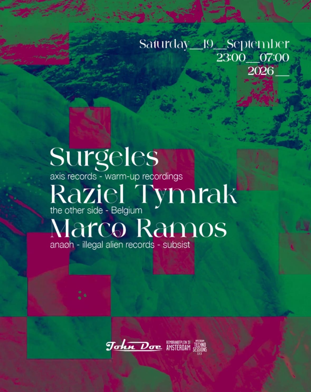 Amsterdam Techno Sessions W/ Surgeles (Warm-Up Recordings) Cover