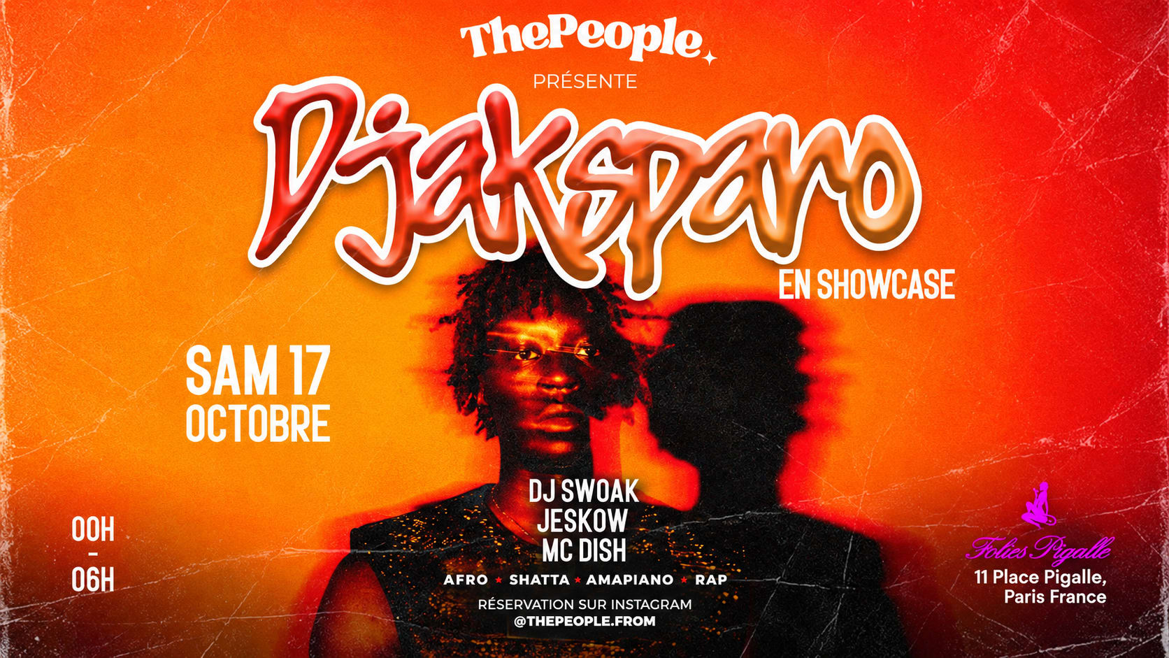 Djaksparo En Showcase — The People @ Folies Pigalle Cover