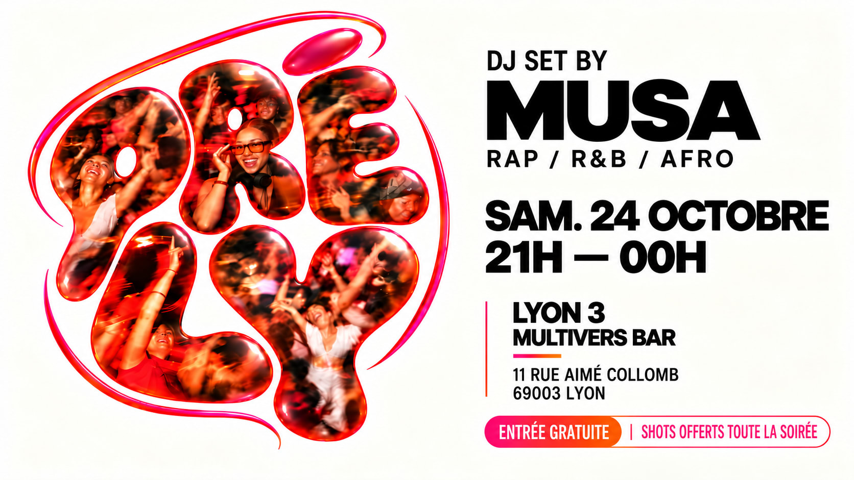 Prēly #1 - Rap, R&B & Afro Au @Multivers - 24/10 Cover