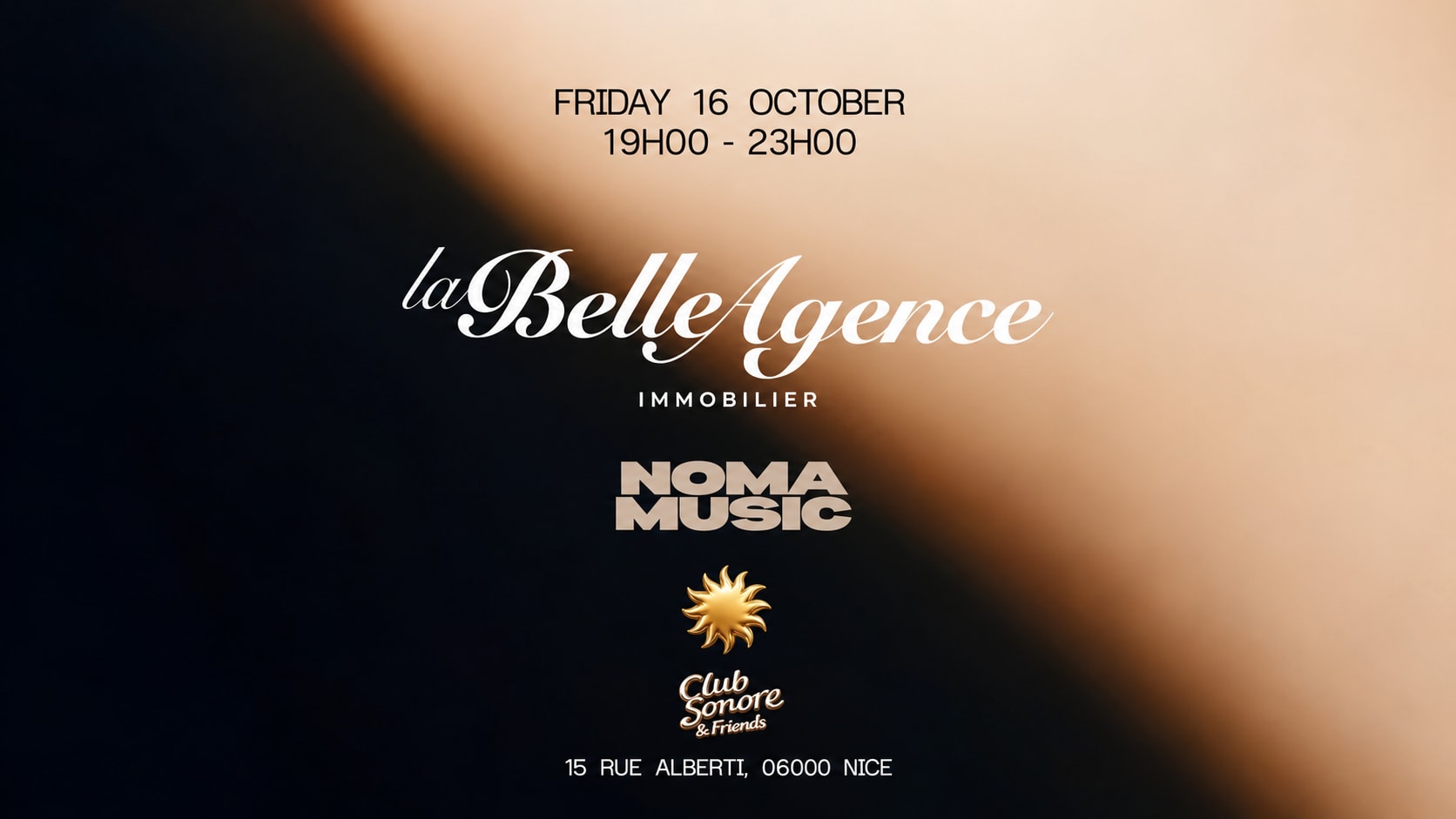 Club Sonore X La Belle Agence Nice X Friday 16 Sept Cover