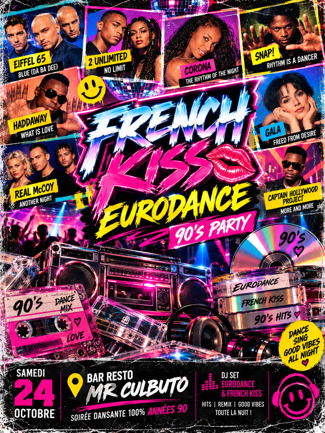French Kiss Dance Party 90's Cover