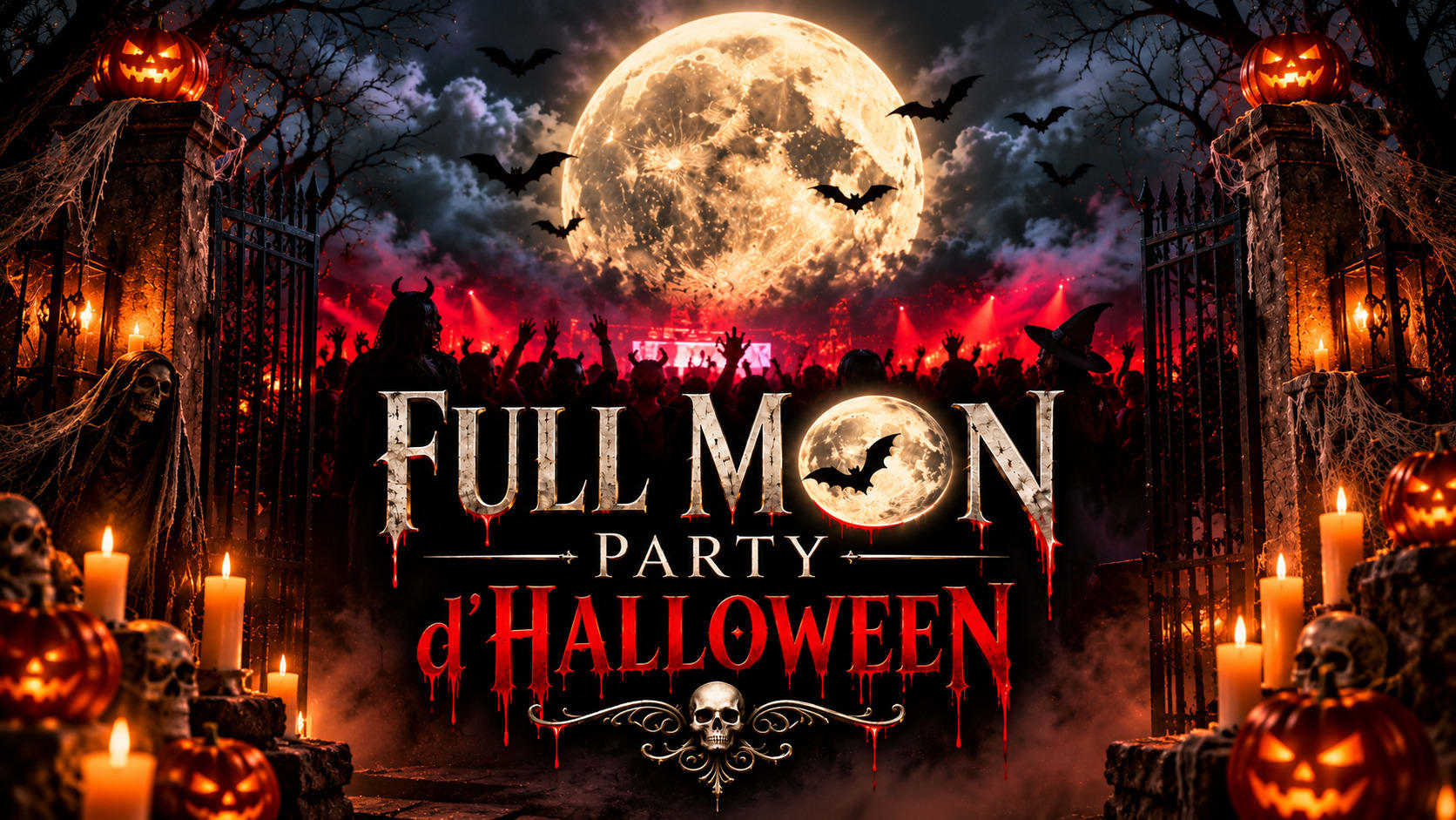 🌕 Full Moon Party 🎃 Halloween Cover