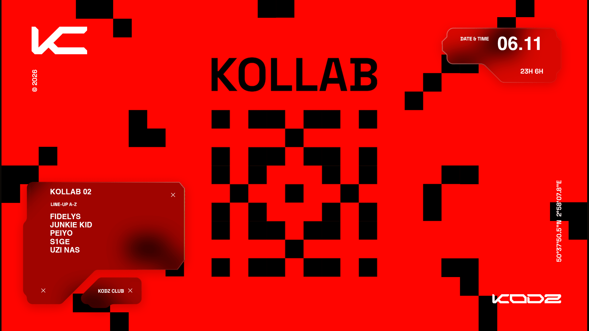 Kodz Presents Kollab : Junkie Kid, Fidelys, Uzi Nas & More Cover