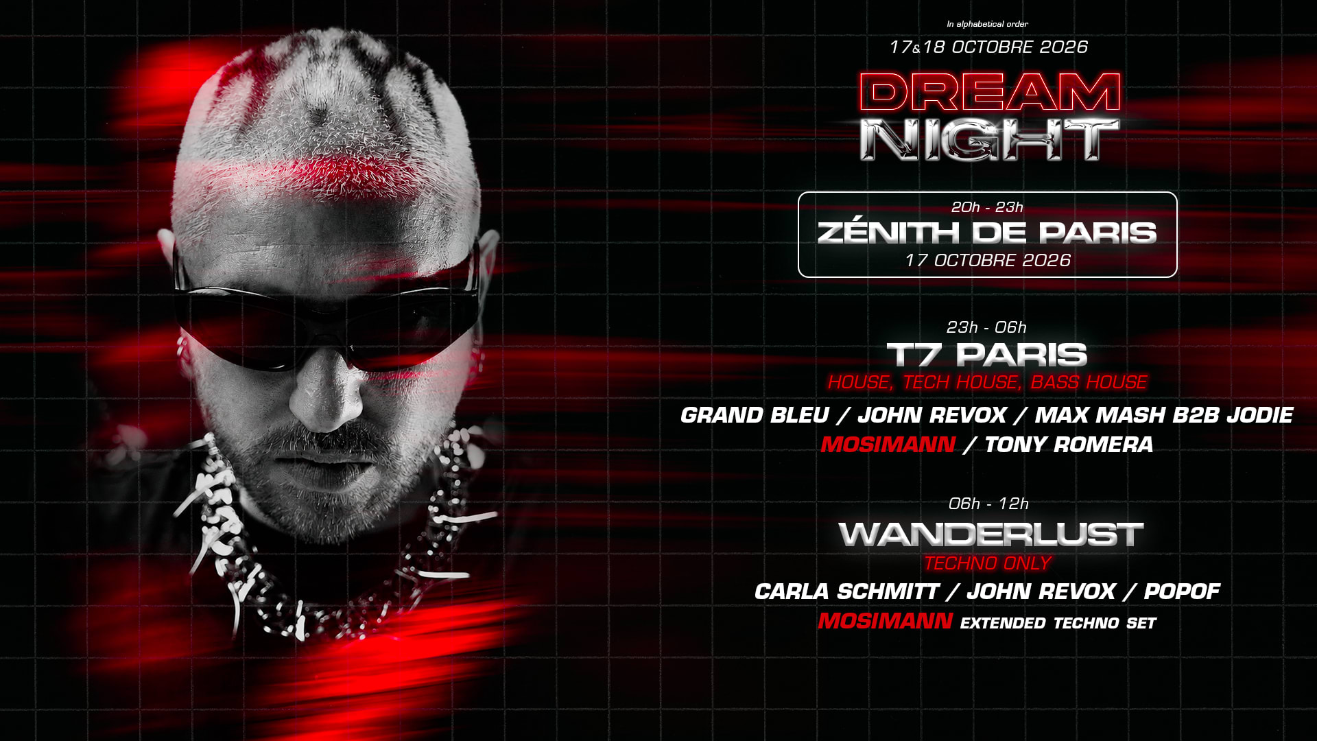 Mosimann : Dream Night — Zénith + T7 + Wanderlust Cover