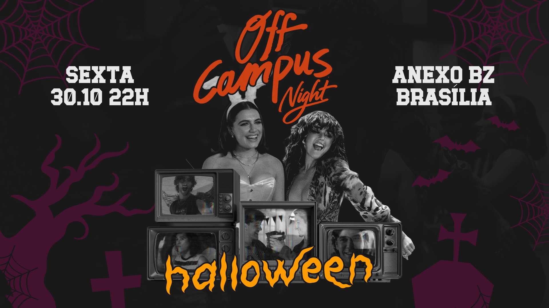 Off Campus Night Halloween Em Brasília Cover