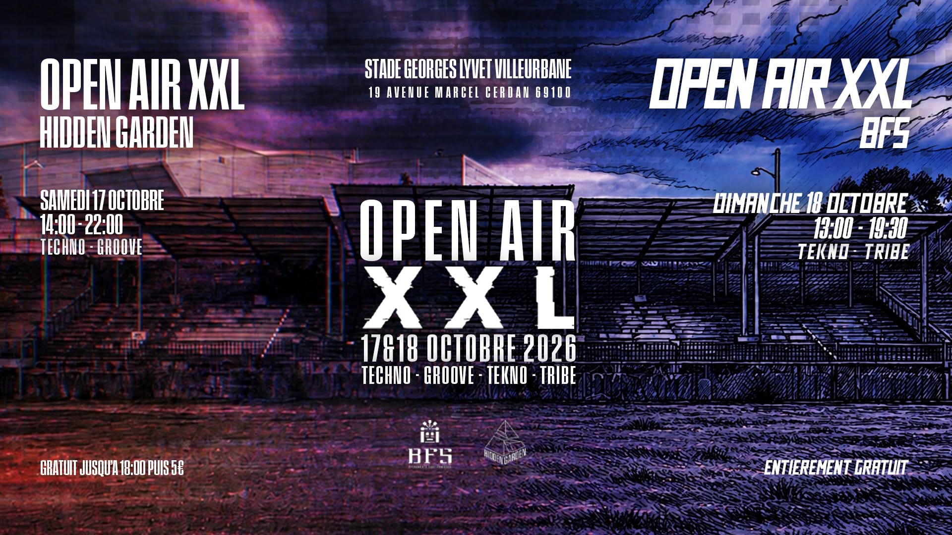 Hidden Garden X Bfs - Open Air Xxl - Stade Georges Lyvet Cover