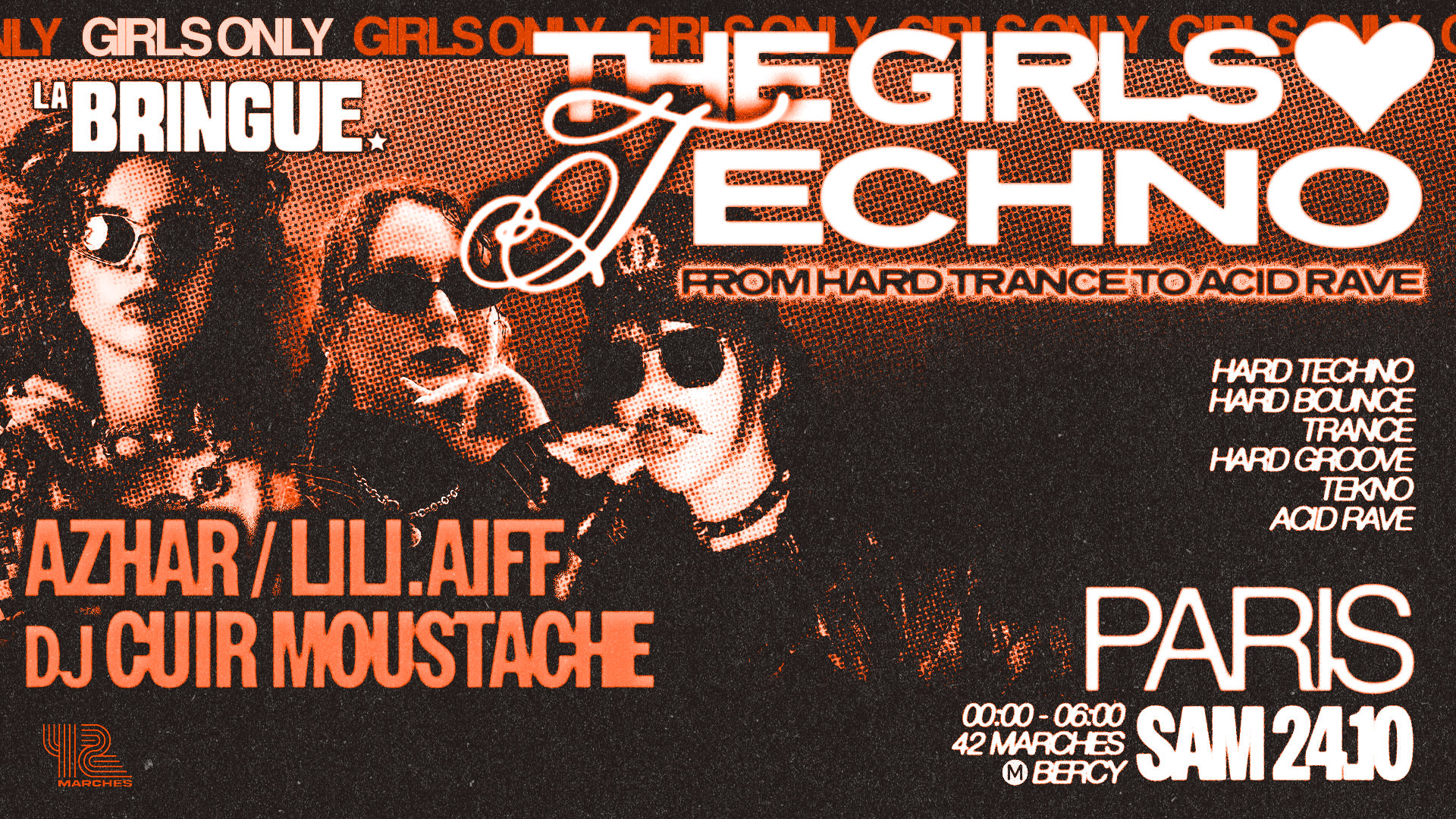 La Bringue - Paris - The Girls Love Techno Cover
