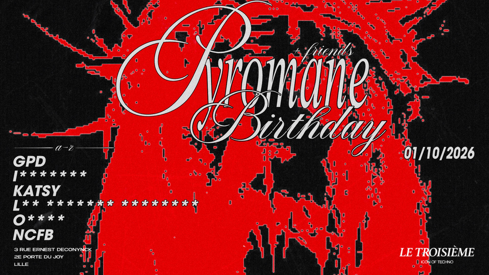 Pyromane Birthday And Friends Cover