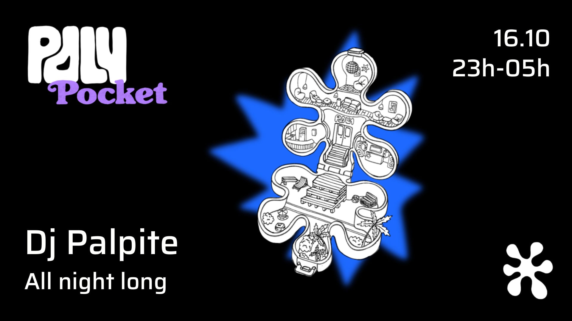 Poly • Pocket : Dj Palpite All Night Long Cover