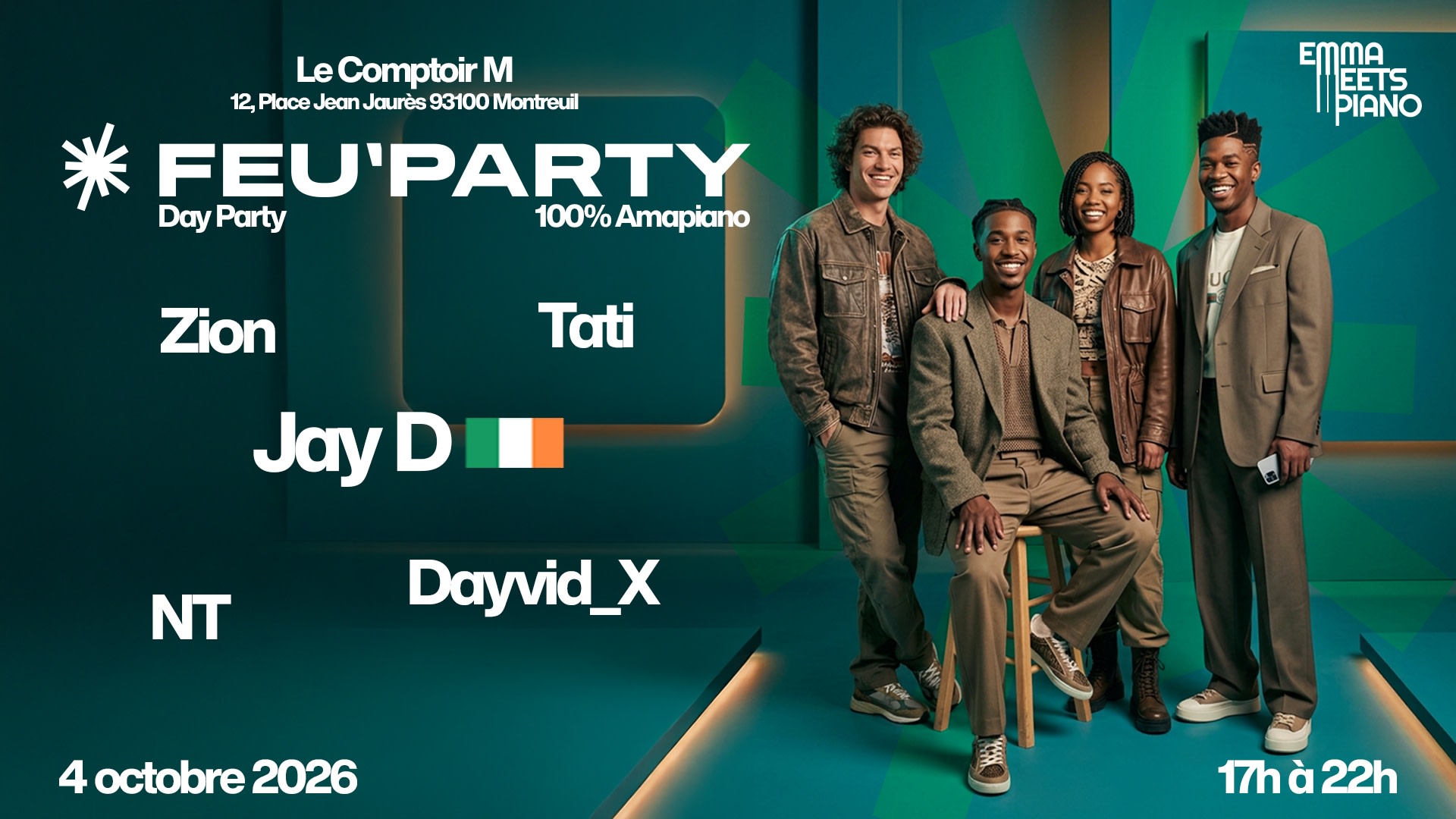 Feu'party Sunday Day Party 100% Amapiano Cover