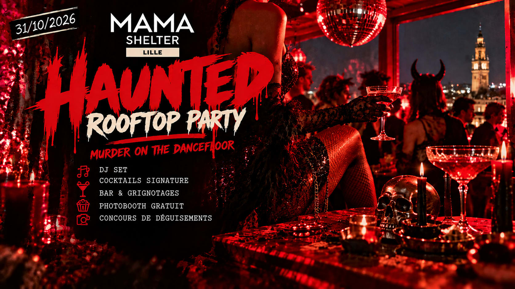 Haunted Rooftop Party - Mama Murder On The Dancefloor Cover